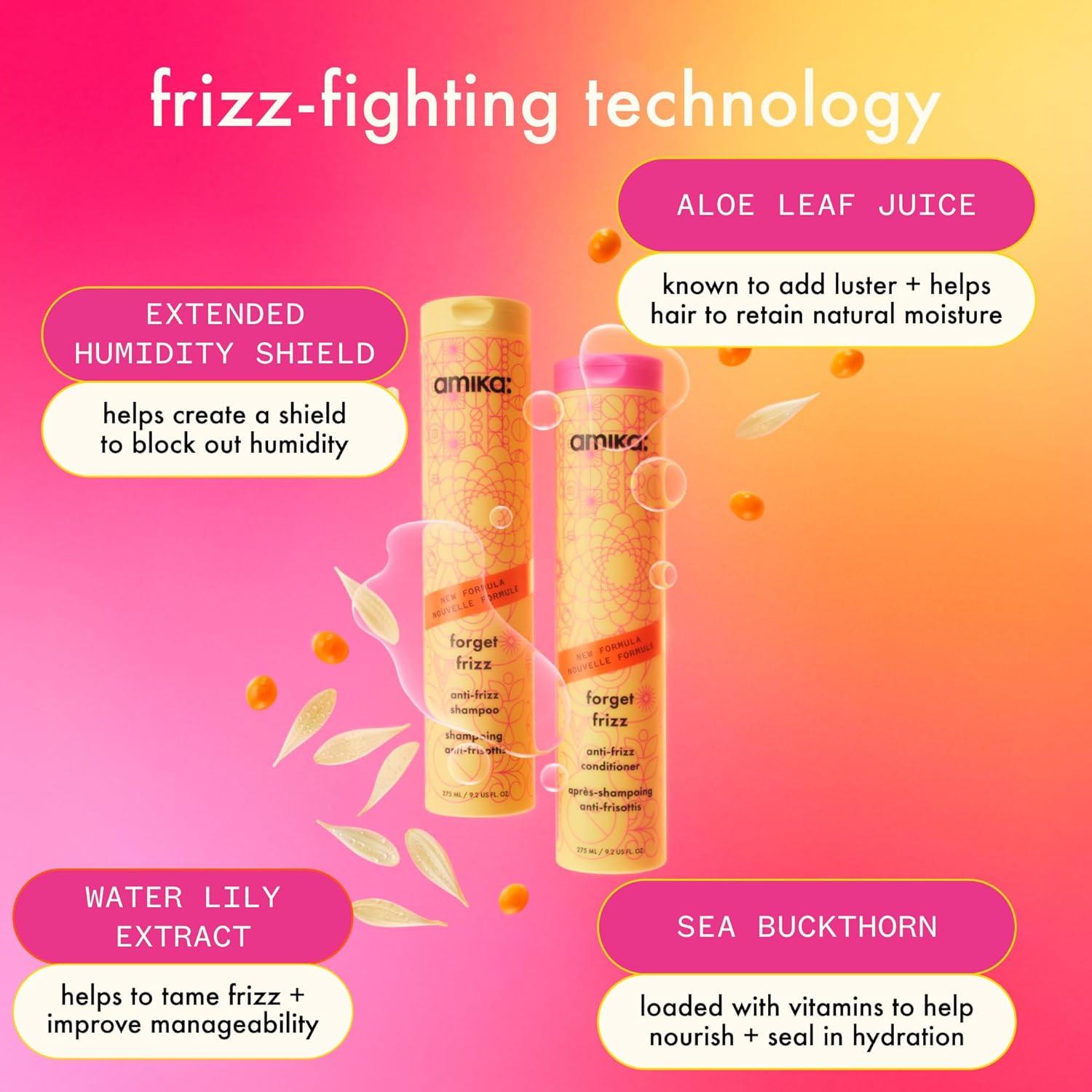 image:imageamika forget frizz antifrizz conditioner smoothing humidity protection up to 72 hour frizz control lightweight hydration for medium to thick coarse hair types 2a4c338 Fl Oz Pack of 1