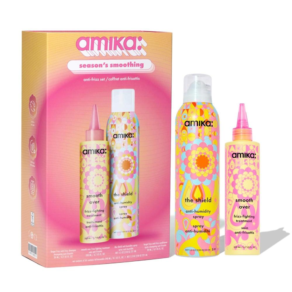 image:imageamika the shield antihumidity spray lightweight invisible heat protection spray contains UV filters for smooth frizz free hairlimited edition