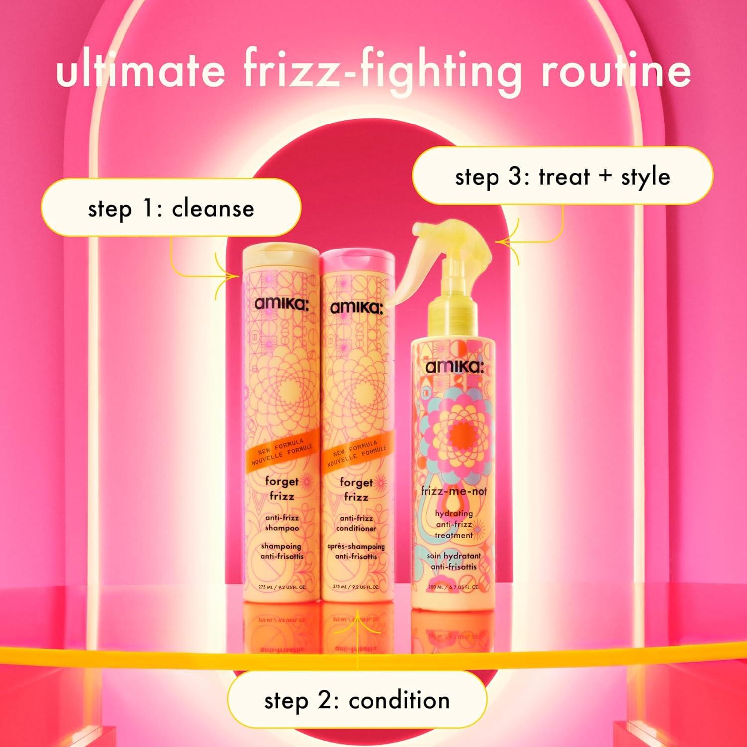 image:imageamika frizzmenot hydrating antifrizz treatment lightweight hydrating spray for medium to thick coarse hair types 2a4c humidity heat protection smooth frizz for up to 3 days2 Fl Oz Pack of 1