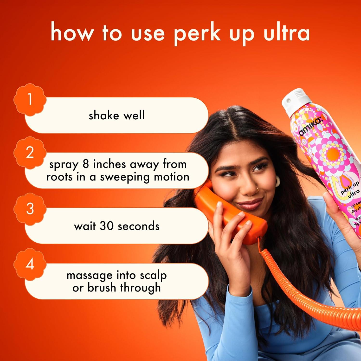 image:imageamika perk up ultra oil control dry shampoo cleans refreshes scalp roots absorbs helps control oils extends styles between washes for all hair types with extra oily scalps53 Ounce