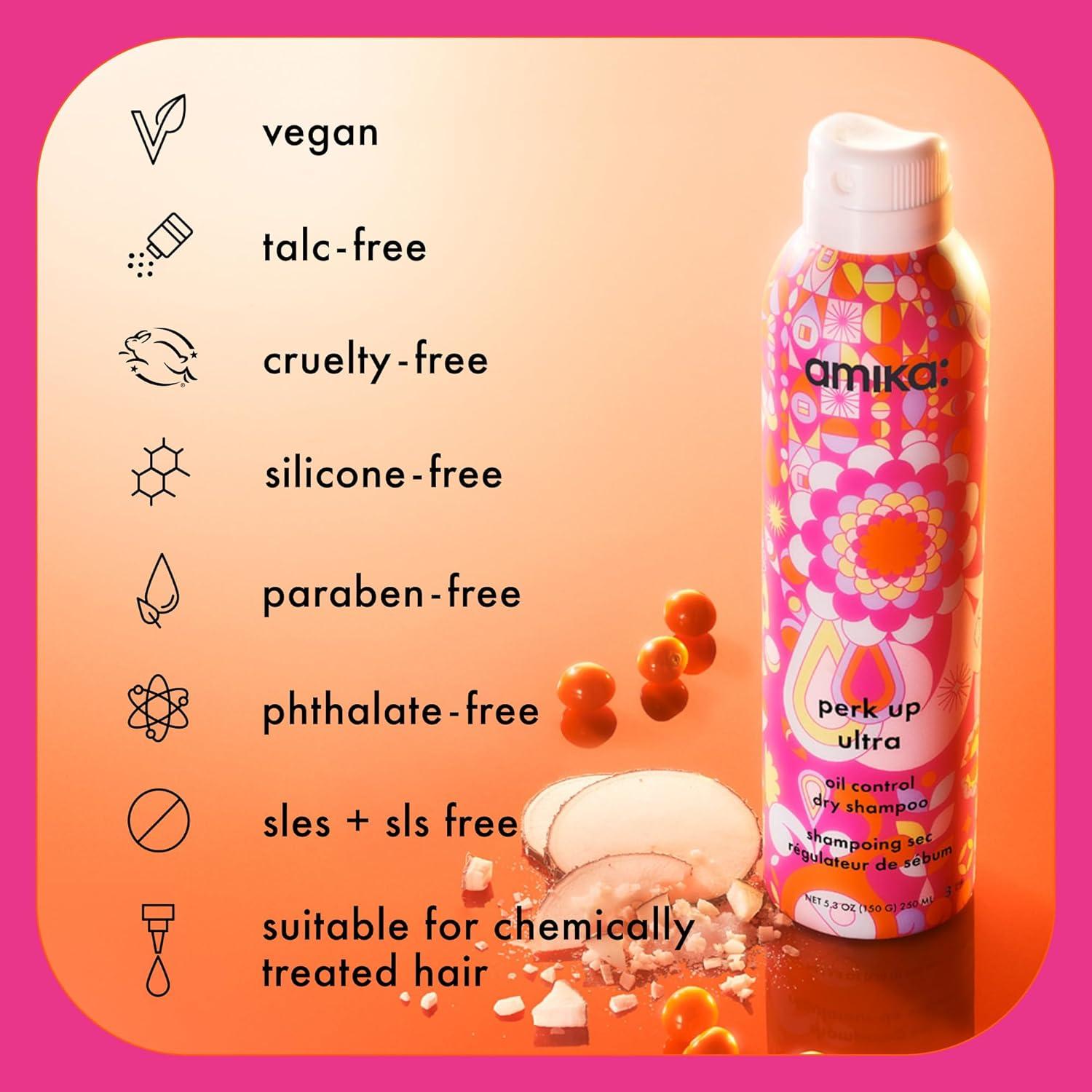 image:imageamika perk up ultra oil control dry shampoo cleans refreshes scalp roots absorbs helps control oils extends styles between washes for all hair types with extra oily scalps95 Ounce