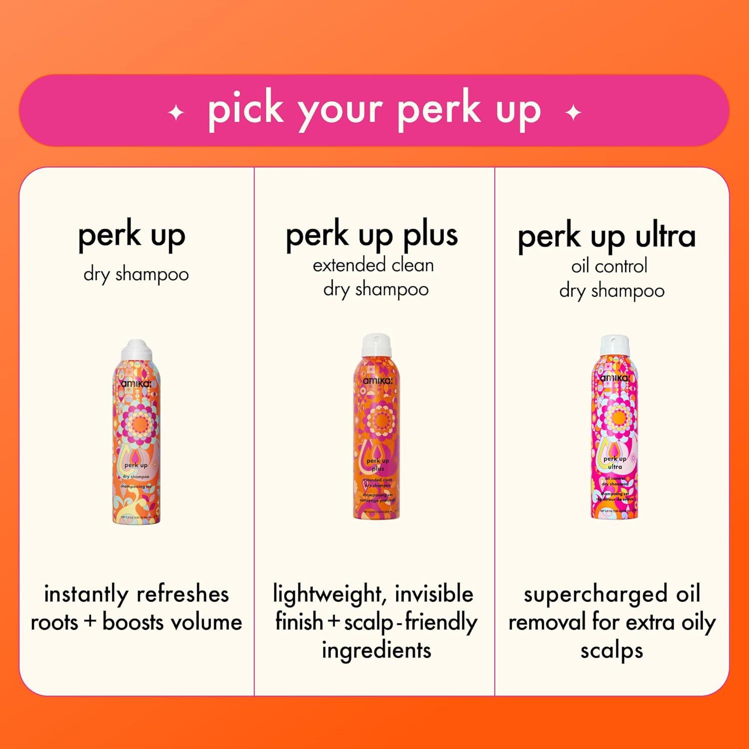 image:imageamika perk up ultra oil control dry shampoo cleans refreshes scalp roots absorbs helps control oils extends styles between washes for all hair types with extra oily scalps18 Ounce