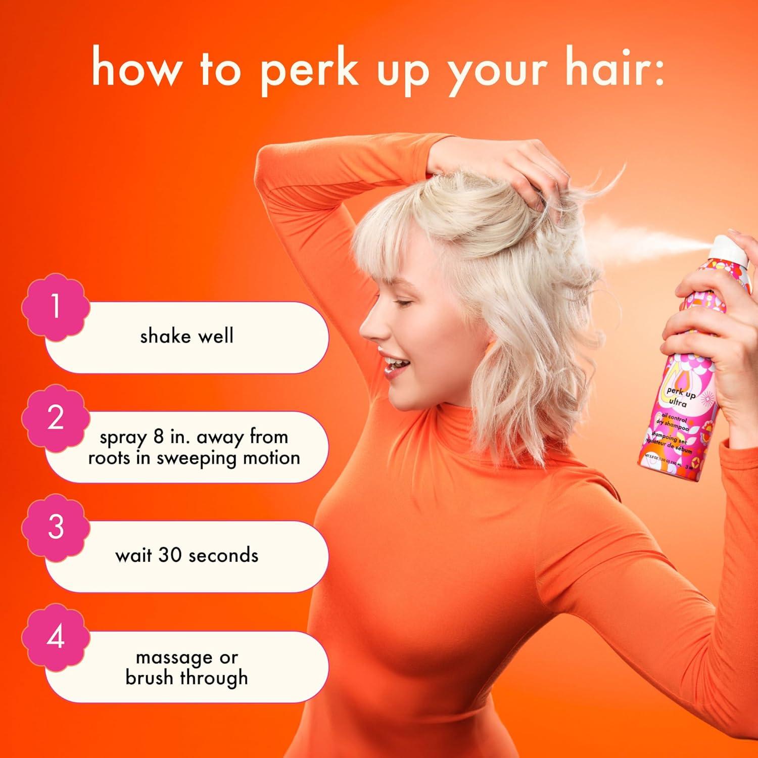 image:imageamika perk up ultra oil control dry shampoo cleans refreshes scalp roots absorbs helps control oils extends styles between washes for all hair types with extra oily scalps18 Ounce