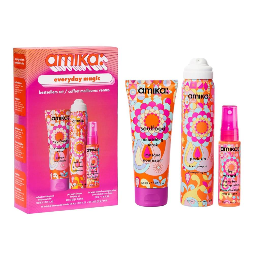 image:imageamika everyday magic bestsellers set  gift set for all hair types TSA travelsize approved