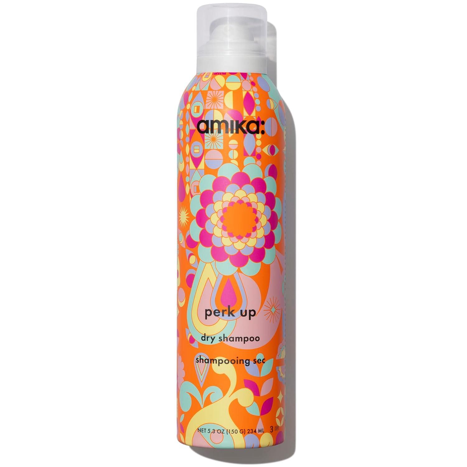 image:imageamika perk up talcfree dry shampoo refreshes roots with a voluminous oomph between washes no white residue absorbs oil reduces odor for all hair typesan uplifting blend of bright pink grapefruit juicy apricot warm vanilla