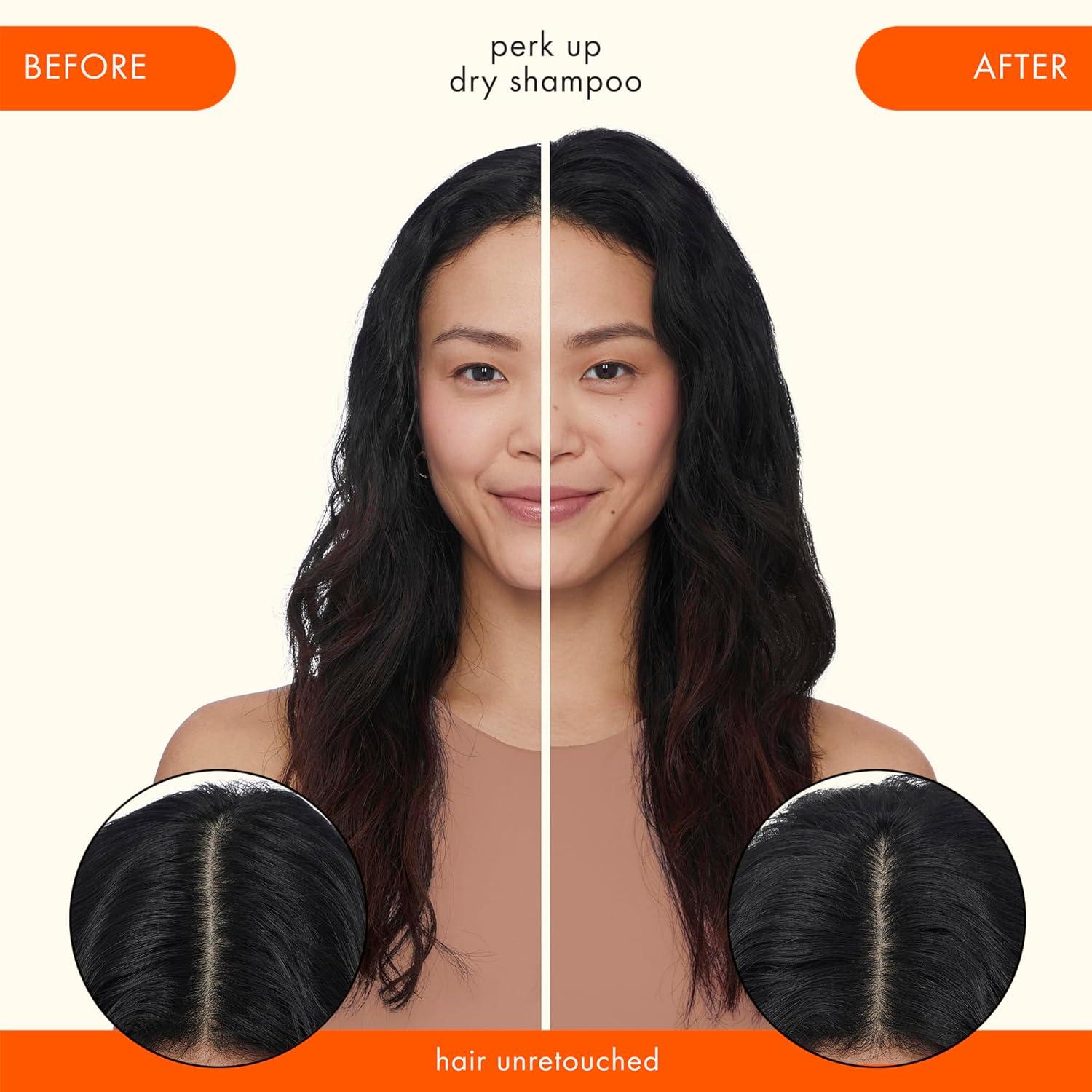 image:imageamika perk up talcfree dry shampoo refreshes roots with a voluminous oomph between washes no white residue absorbs oil reduces odor for all hair typesan uplifting blend of bright pink grapefruit juicy apricot warm vanilla