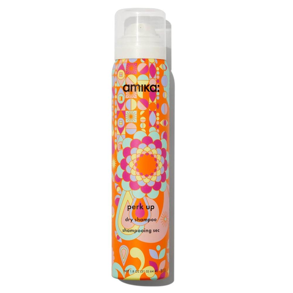 image:imageamika perk up talcfree dry shampoo refreshes roots with a voluminous oomph between washes no white residue absorbs oil reduces odor for all hair typesan uplifting blend of bright pink grapefruit juicy apricot warm vanilla