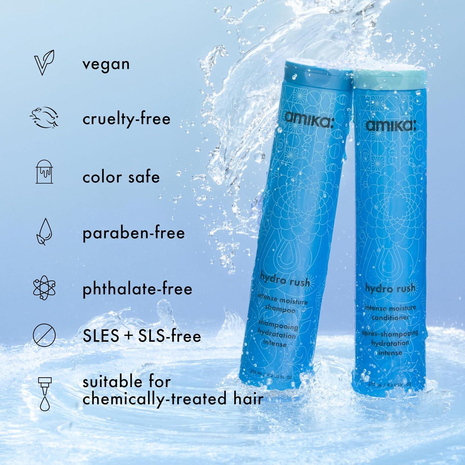 image:imageamika hydro rush intense moisture shampoo with hyaluronic acid338oz