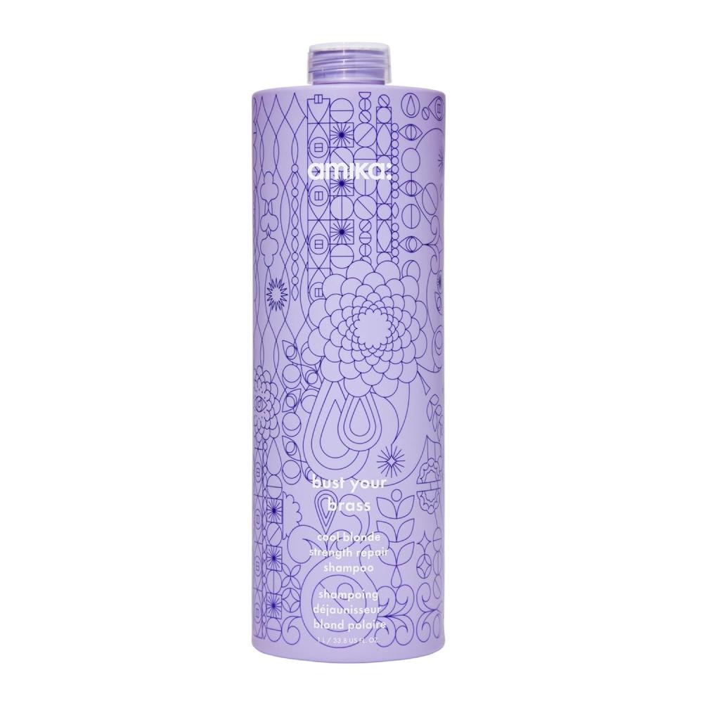 image:imageamika bust your brass cool blonde strength repair shampoo338oz