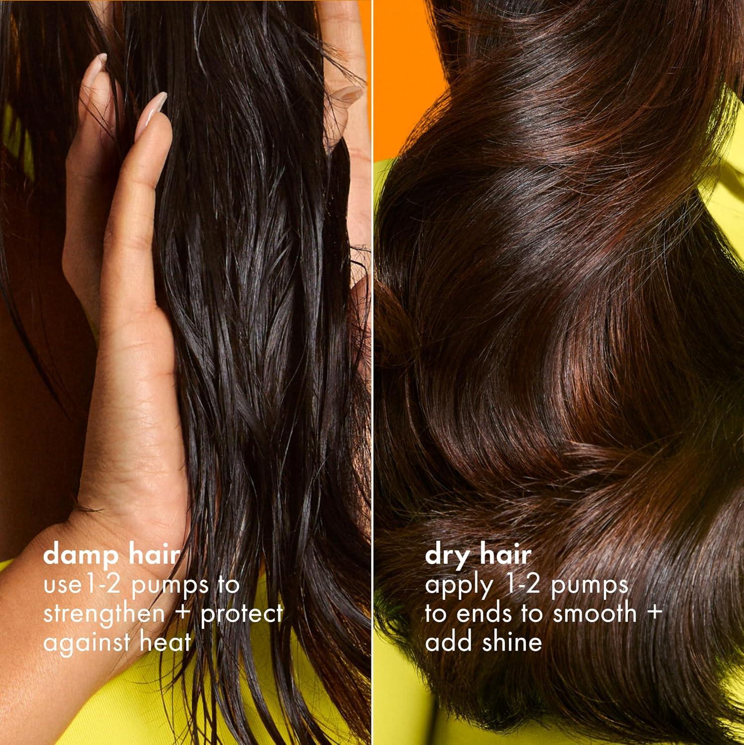 image:imageamika superfruit star lightweight hair styling heat defense oil heat protection strengthen reduce breakage smooth frizz add glossy shine for all hair types067 Fl Oz Pack of 1