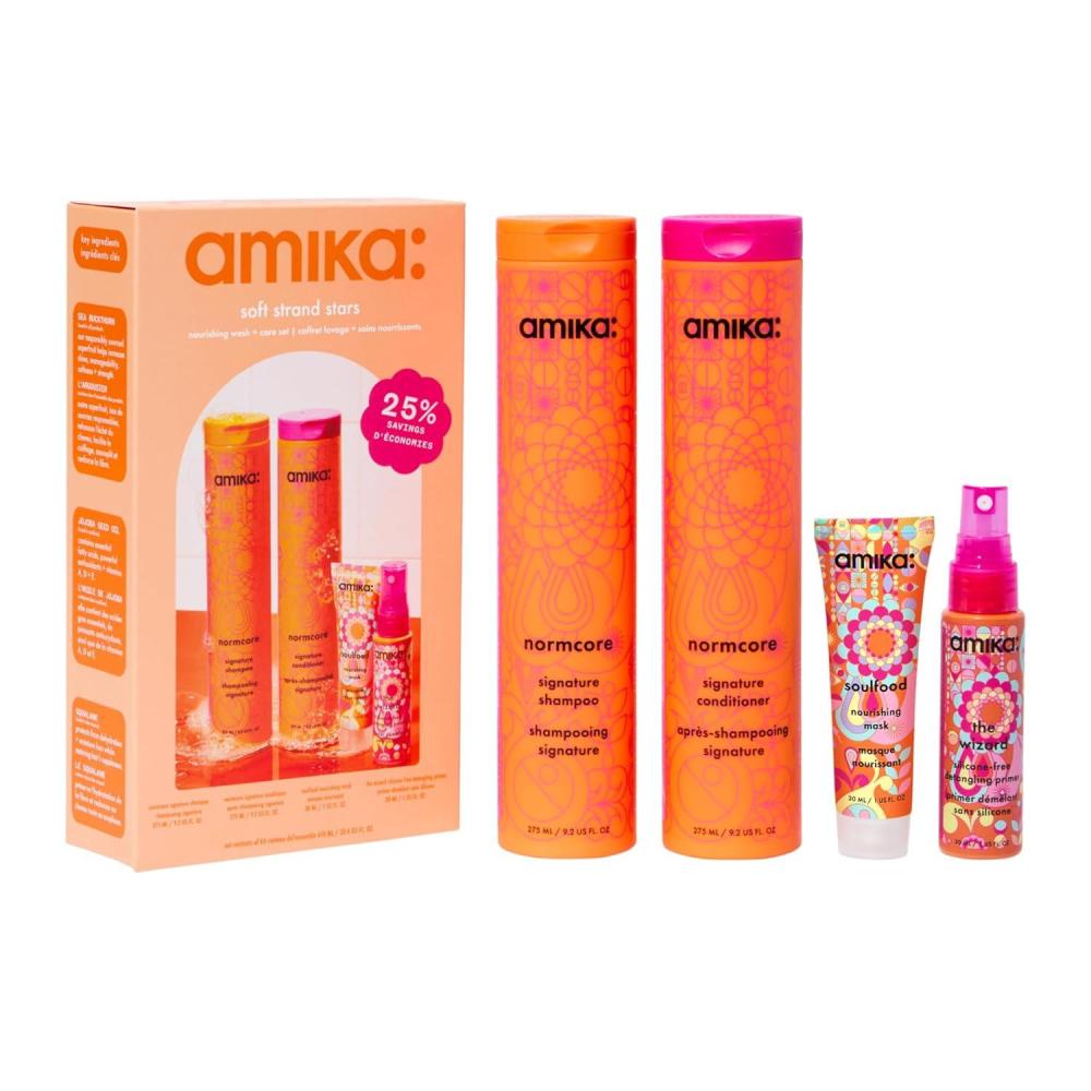 image:imageamika soft strand stars nourishing wash  care set